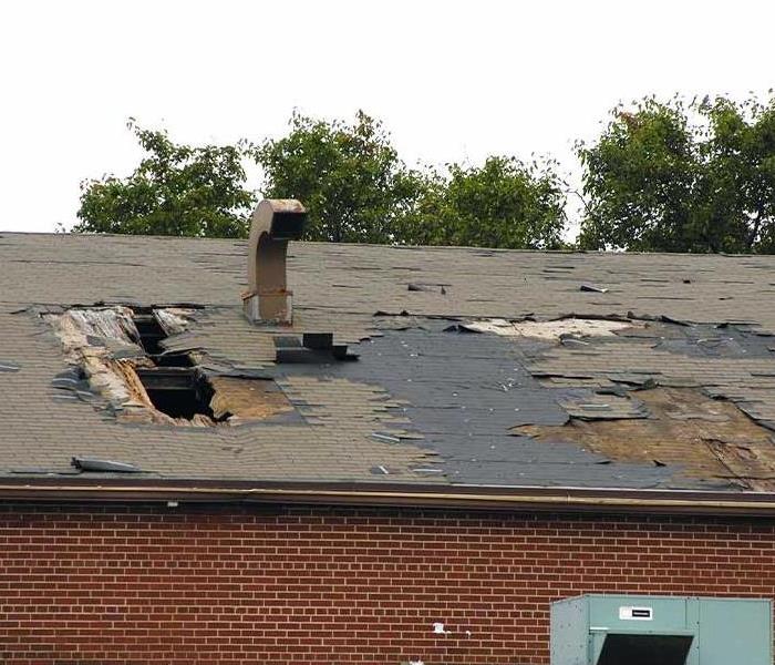 roof damage caused by storm 